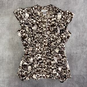 Y2k Charlotte Russe Ruched Button Up Blouse 2